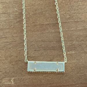 Kendra Scott Gold and White Bar Necklace